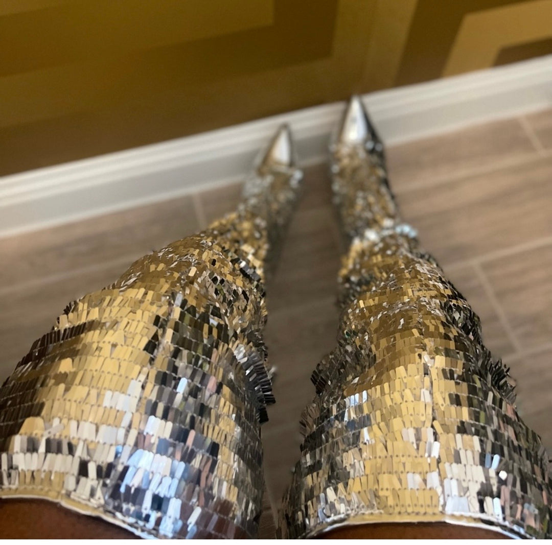 Couture Bliss “Silver Siren” Boot