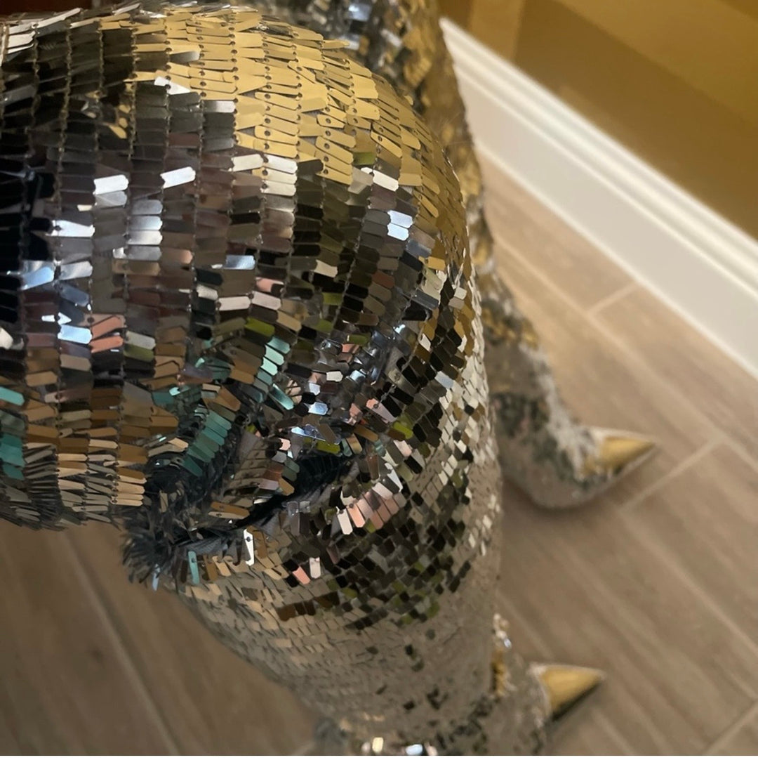 Couture Bliss “Silver Siren” Boot