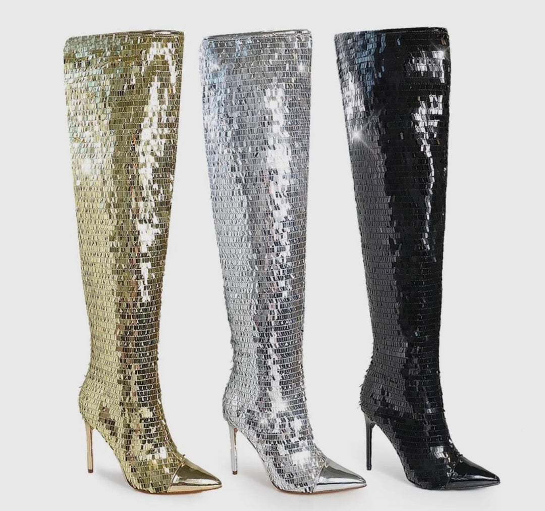 Couture Bliss “Silver Siren” Boot