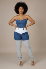 Load image into Gallery viewer, City Muse Denim Jogger Pants
