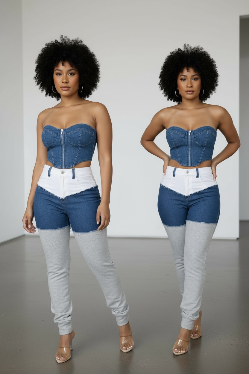 City Muse Denim Jogger Pants