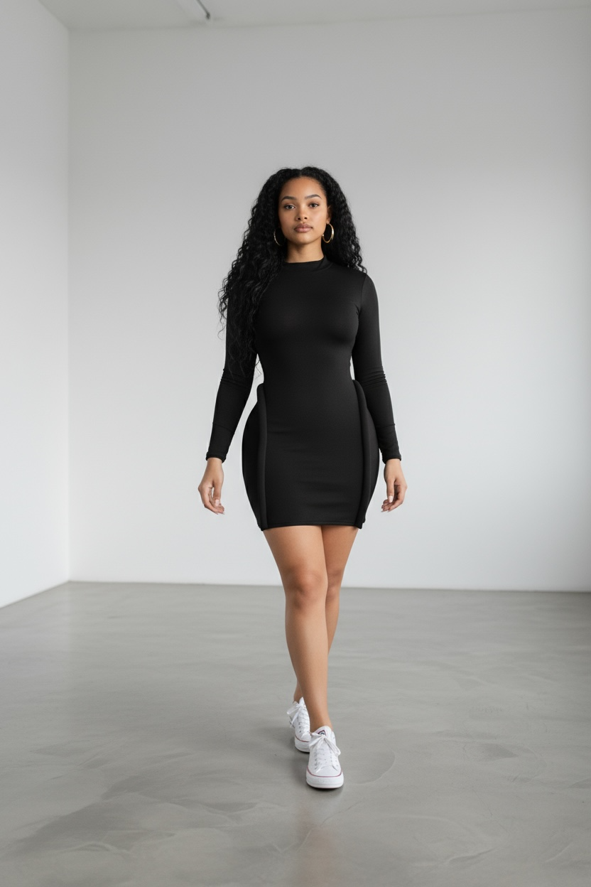 Sculpted Chic Bodycon Dress