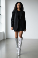 Load image into Gallery viewer, Couture Bliss “Silver Siren” Boot
